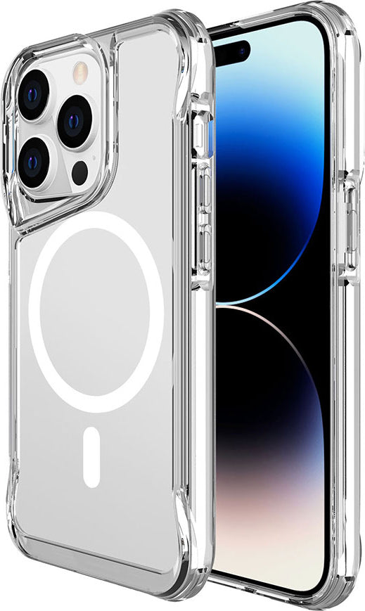 Apple iPhone 13 Pro Kılıf Mnc Magsafe Şarj Özellikli T-Max Magsafe Kapak-Renksiz