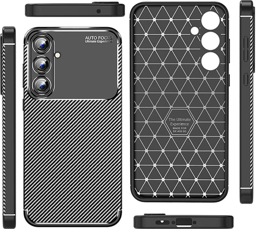 Galaxy A55 Kılıf Mnc Negro Silikon Kapak-Siyah