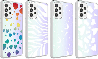 Galaxy A72 Kılıf Mnc M-Blue Desenli Kapak-Zebra No1