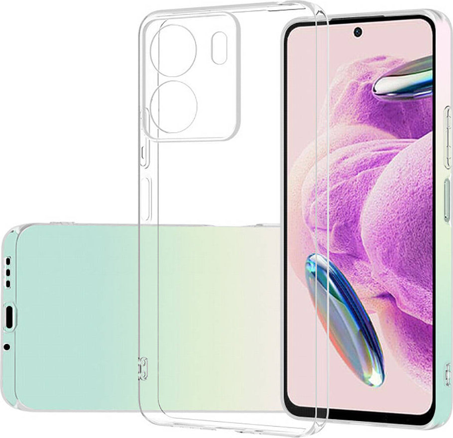 Xiaomi Redmi 13C Kılıf Mnc Süper Silikon Kapak-Renksiz
