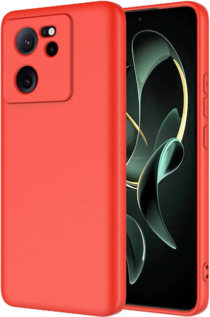 Xiaomi Mi 13T Kılıf Mnc Mara Laaakan Kapak-Kırmızı