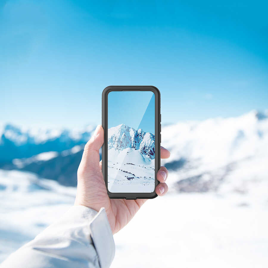Galaxy S22 Plus Kılıf 1-1 Su Geçirmez Kılıf-Siyah