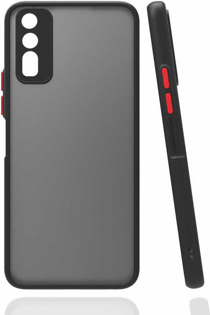 Vivo Y20 Kılıf Mnc Hux Kapak-Siyah