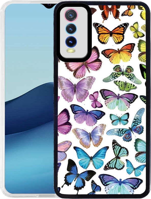 Vivo Y11S Kılıf Mnc M-Fit Desenli Kapak-Butterfly No3