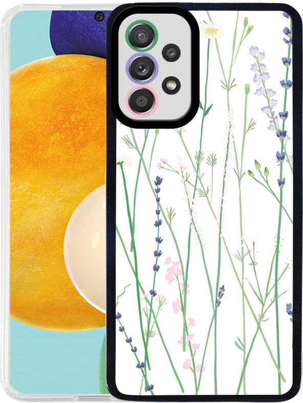 Galaxy A72 Kılıf Mnc M-Fit Desenli Kapak-Flower No4