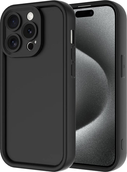 Apple iPhone 15 Pro Kılıf Kamera Korumalı Mnc Ananas Kapak-Siyah