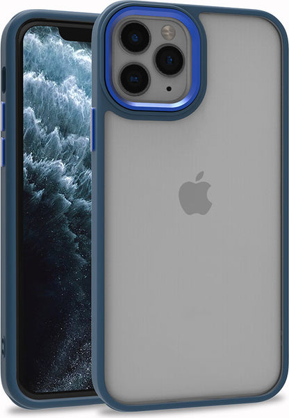 iPhone 11 Pro Max Kılıf Mnc Flora Kapak-Mavi