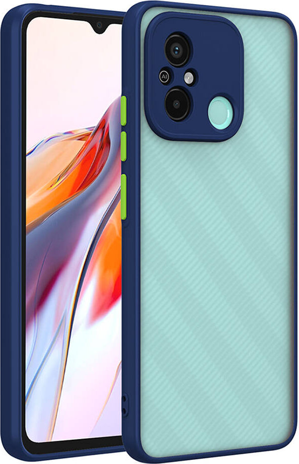 Xiaomi Redmi 12C Kılıf Mnc Hux Kapak-Lacivert