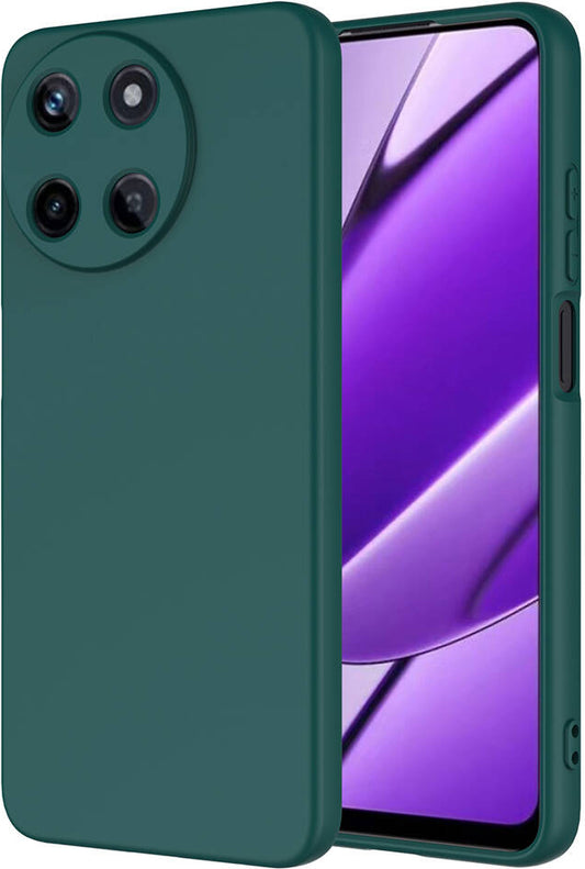 Realme 11 4g Kılıf Mnc Mara Laaakan Kapak-Koyu Yeşil