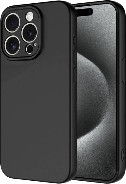 Apple iPhone 15 Pro Kılıf Mnc Mara Laaakan Kapak-Siyah