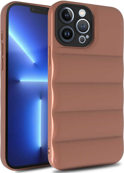 iPhone 12 Pro Kılıf Mnc Kasis Kapak-Kahverengi