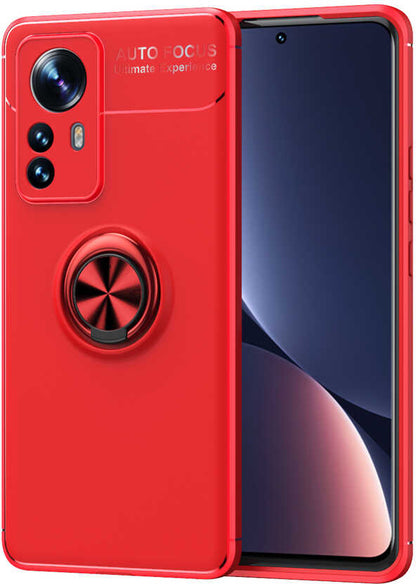 Xiaomi Mi 12 Pro Kılıf Mnc Ravel Silikon Kapak-Kırmızı