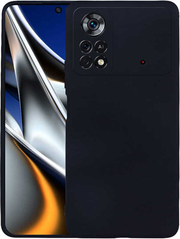 Xiaomi Poco M4 Pro 4g Kılıf Mnc Premier Silikon Kapak-Siyah
