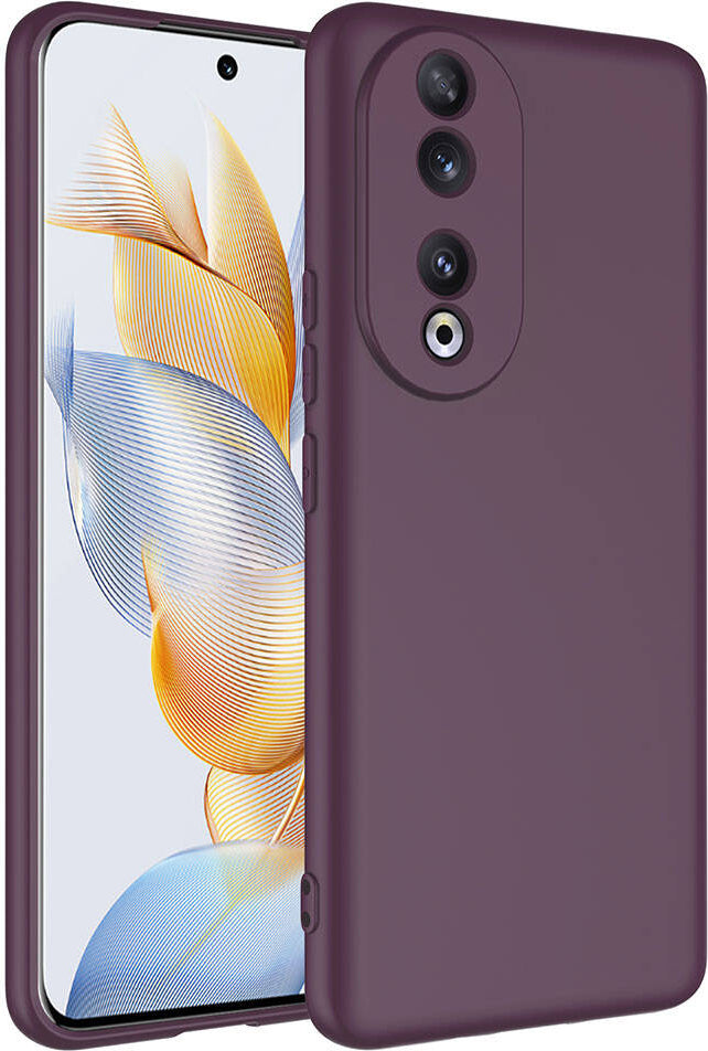 Huawei Honor 90 Kılıf Mnc Mara Laaakan Kapak-Mürdüm