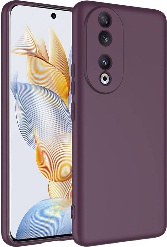 Huawei Honor 90 Kılıf Mnc Mara Laaakan Kapak-Mürdüm