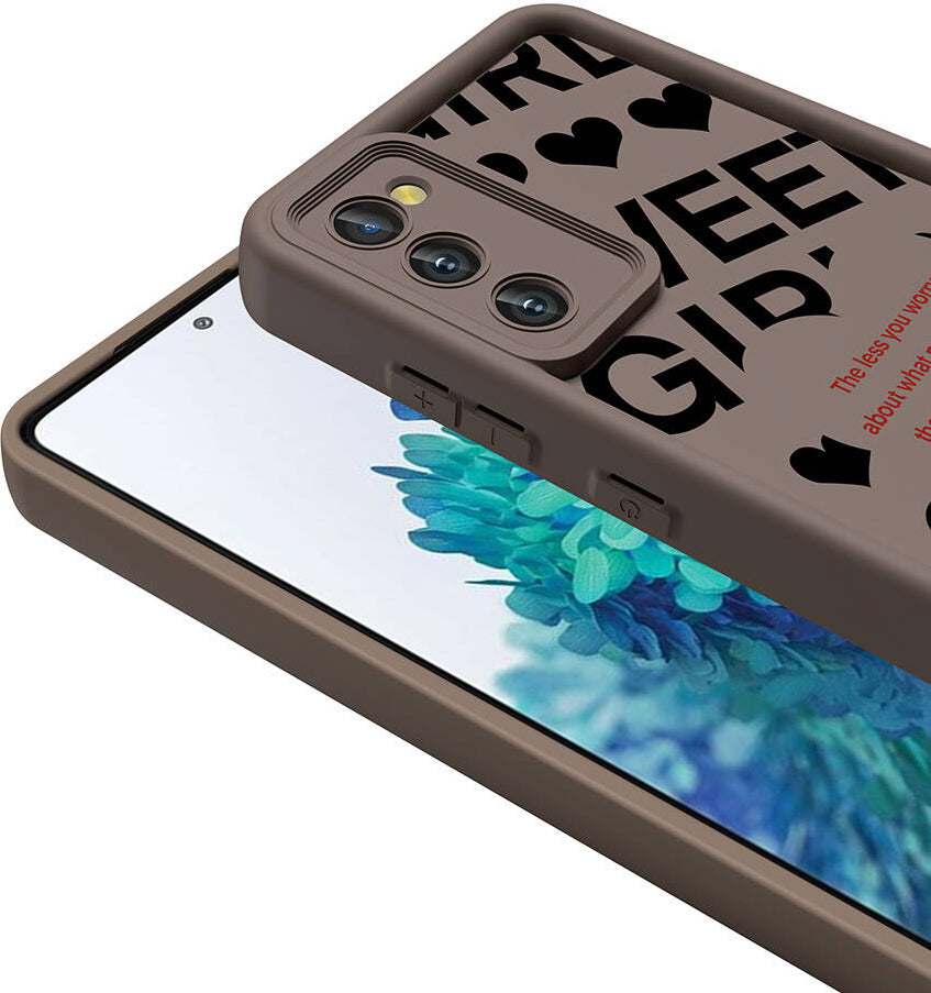 Galaxy S20 Fe Kılıf Kamera Korumalı Baskılı Arka Yüzey Mnc Klas Kapak-Siyah