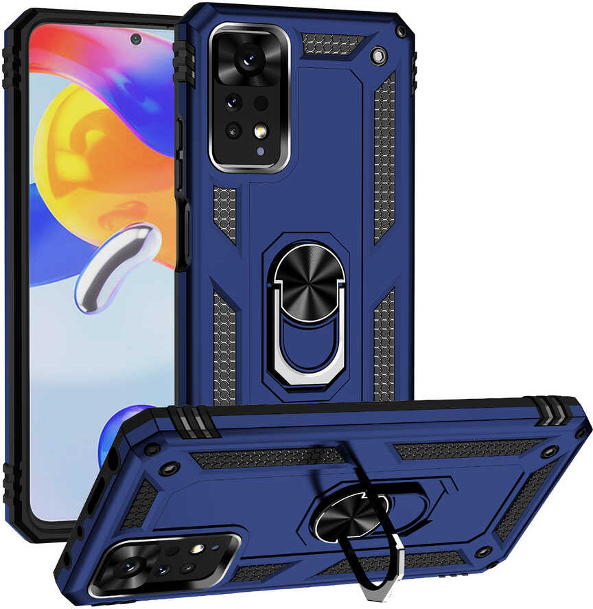 Xiaomi Redmi Note 11 Pro 5g Kılıf Mnc Vega Kapak-Mavi