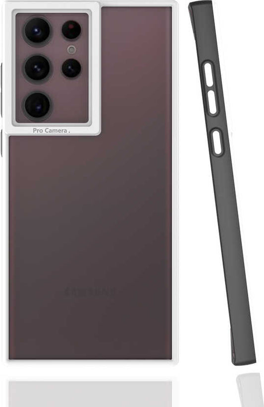 Galaxy S22 Ultra Kılıf Mnc Mima Kapak-Siyah
