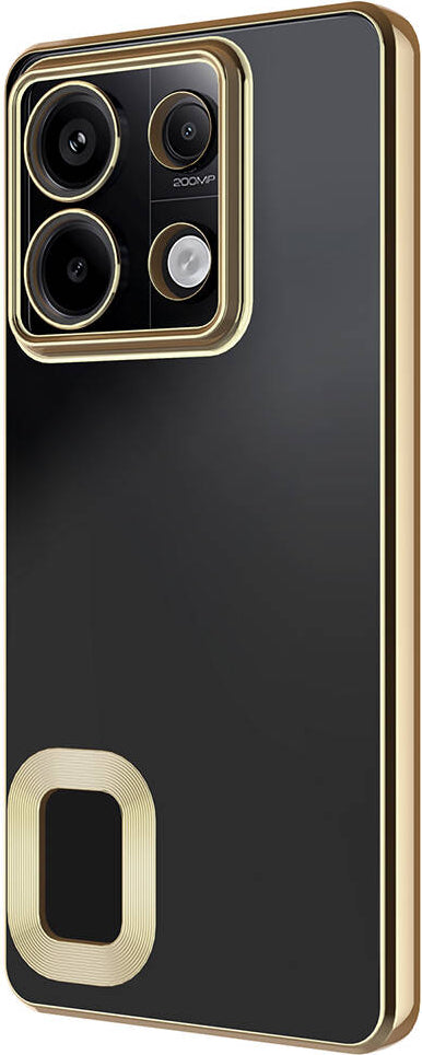 Xiaomi Redmi Note 13 Pro 5g Kılıf Kamera Korumalı Logo Gösteren Mnc Omega Kapak-Rose Gold