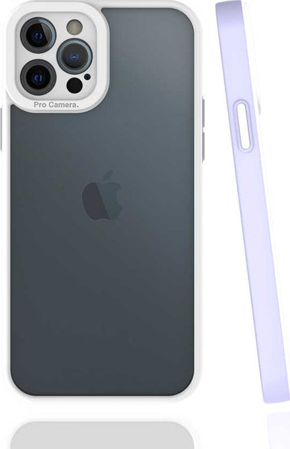 iPhone 12 Pro Max Kılıf Mnc Mima Kapak-Lila