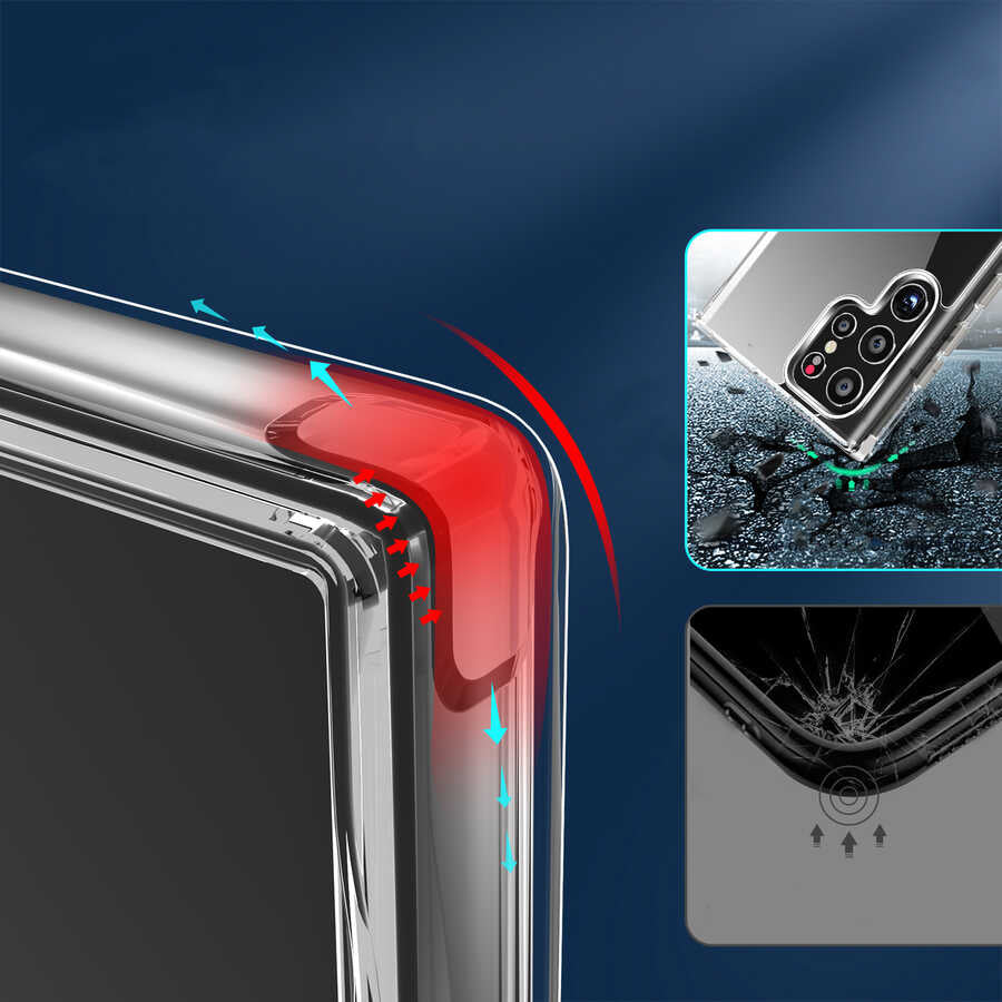 Galaxy S22 Ultra Kılıf Mnc Forst Kapak-Renksiz