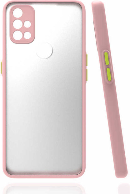 One Plus Nord N10 5g Kılıf Mnc Hux Kapak-Pembe