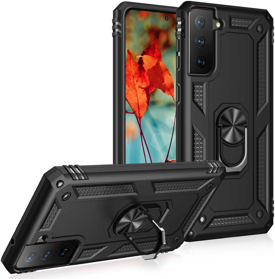 Galaxy S21 Fe Kılıf Mnc Vega Kapak-Siyah