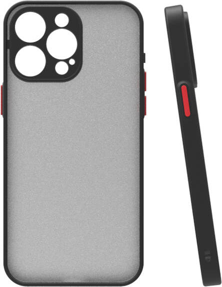 Apple iPhone 15 Pro Max Kılıf Mnc Hux Kapak-Siyah