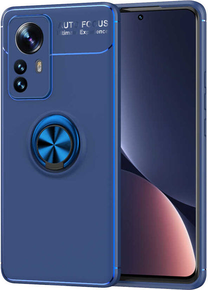 Xiaomi Mi 12 Pro Kılıf Mnc Ravel Silikon Kapak-Mavi