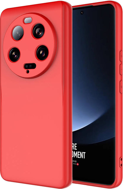 Xiaomi Mi 13 Ultra Kılıf Mnc Mara Laaakan Kapak-Kırmızı