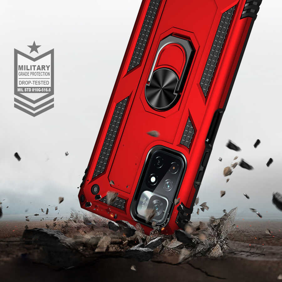 Xiaomi Poco M4 Pro 5g Kılıf Mnc Vega Kapak-Mavi