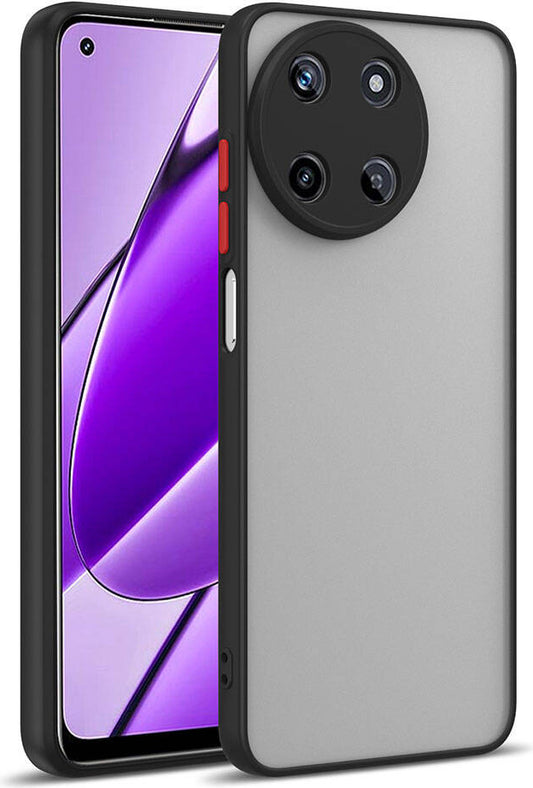Realme 11 4g Kılıf Mnc Hux Kapak-Siyah