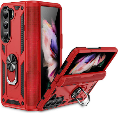 Galaxy Z Fold 5 Kılıf Mnc Vega Kapak-Kırmızı