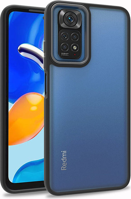 Xiaomi Redmi Note 11 Pro 5g Kılıf Mnc Flora Kapak-Siyah