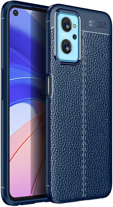 Oppo A96 4g Kılıf Mnc Niss Silikon Kapak-Lacivert