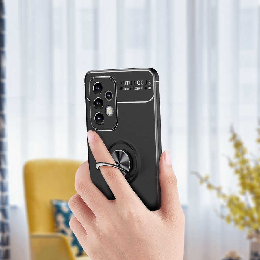 Galaxy A53 5g Kılıf Mnc Ravel Silikon Kapak-Kırmızı