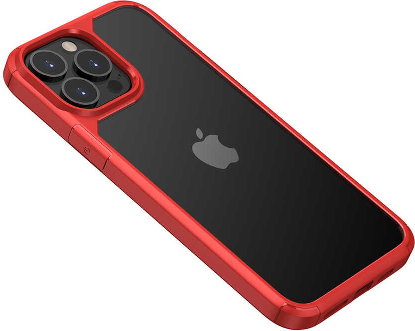 iPhone 13 Pro Max Kılıf Mnc Roll Kapak-Kırmızı