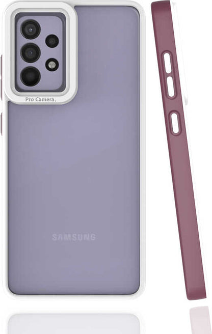 Galaxy A52 Kılıf Mnc Mima Kapak-Mürdüm