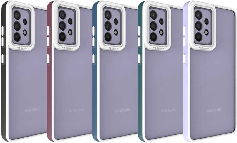 Galaxy A52 Kılıf Mnc Mima Kapak-Mürdüm