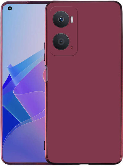 Oppo A96 4g Kılıf Mnc Premier Silikon Kapak-Mürdüm