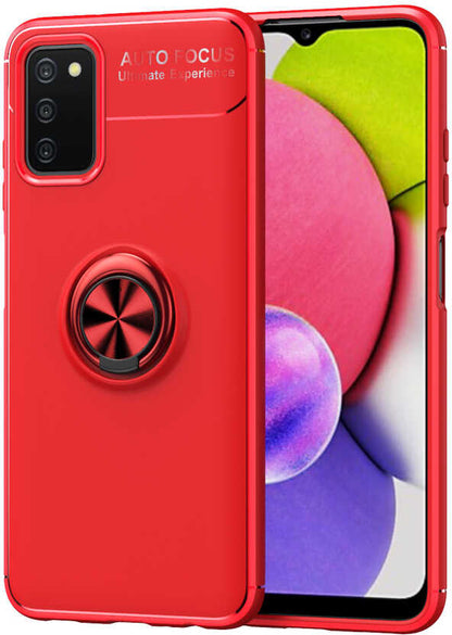Galaxy A03S Kılıf Mnc Ravel Silikon Kapak-Kırmızı