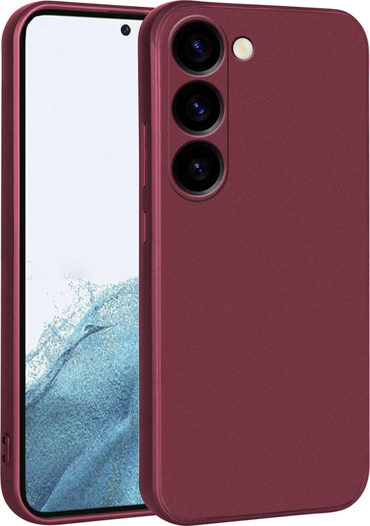 Galaxy S23 Kılıf Mnc Premier Silikon Kapak-Mürdüm