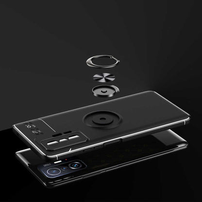 Xiaomi Mi 11T Pro 5g Kılıf Mnc Ravel Silikon Kapak-Siyah-Mavi