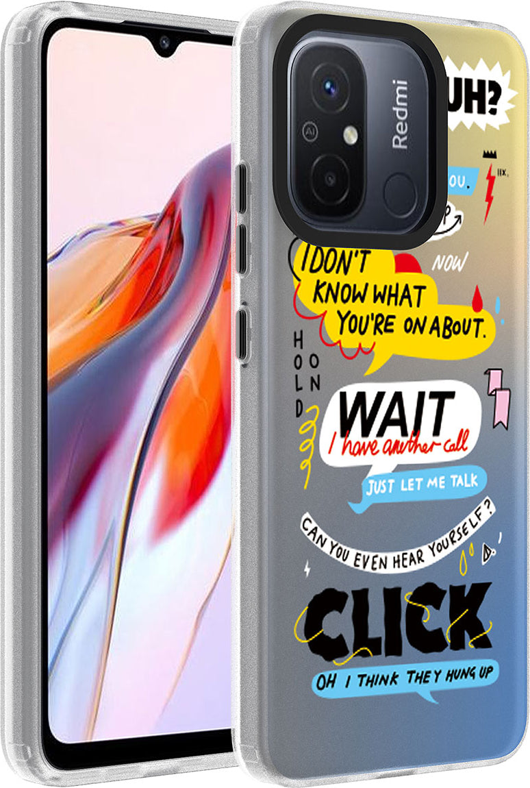 Xiaomi Redmi 12C Kılıf Desenli Mnc Dragon Sert Kapak-Kelimeler