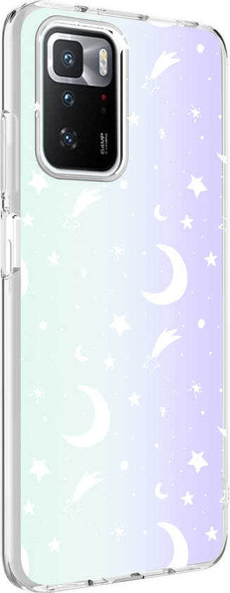 Xiaomi Redmi 10 Kılıf Mnc M-Blue Desenli Kapak-Moon No4