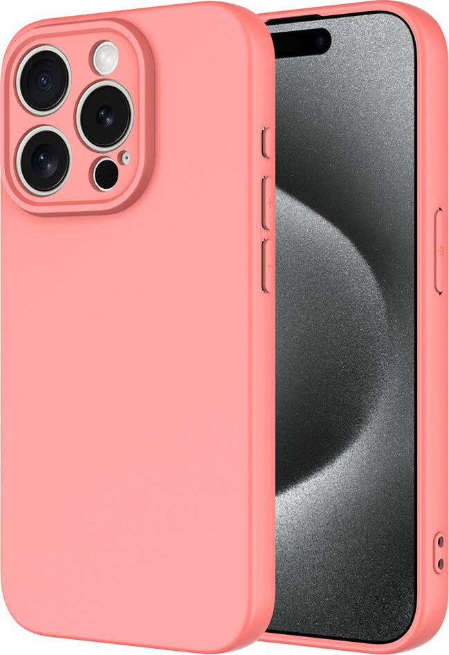 Apple iPhone 15 Pro Kılıf Mnc Mara Laaakan Kapak-Pembe