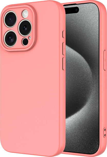 Apple iPhone 15 Pro Kılıf Mnc Mara Laaakan Kapak-Pembe
