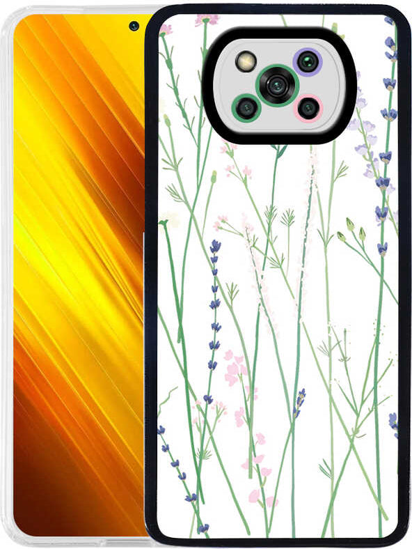 Xiaomi Poco X3 Kılıf Mnc M-Fit Desenli Kapak-Flower No4