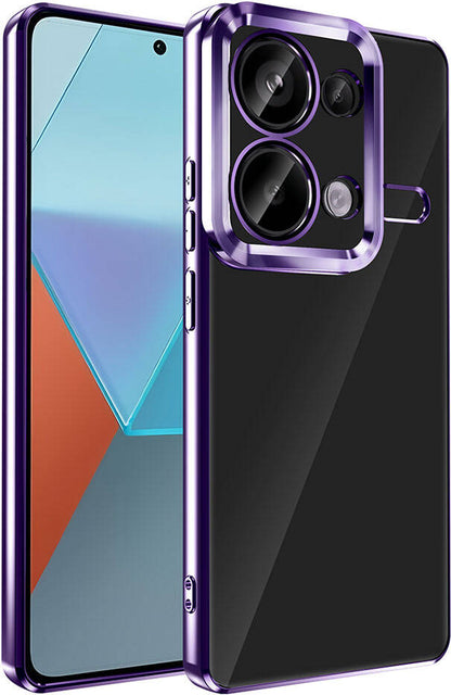 Xiaomi Redmi Note 13 Pro 4g Kılıf Kamera Korumalı Logo Gösteren Mnc Omega Kapak-Derin Mor
