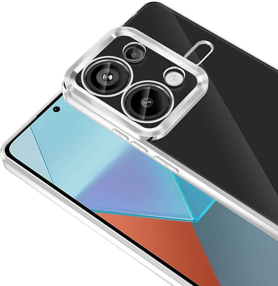 Xiaomi Redmi Note 13 Pro 4g Kılıf Kamera Korumalı Logo Gösteren Mnc Omega Kapak-Derin Mor